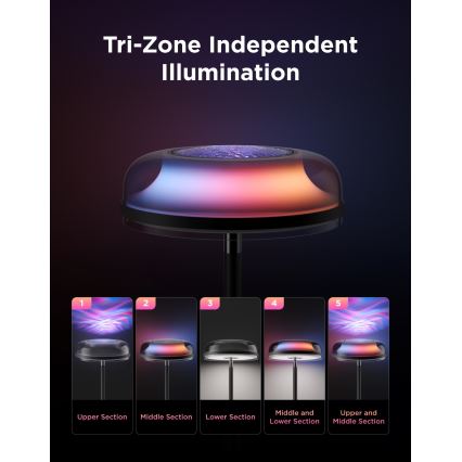 Govee - LED RGBICWW prigušiva podna lampa UPLIGHTER MATTER LED/24W/230V Wi-Fi