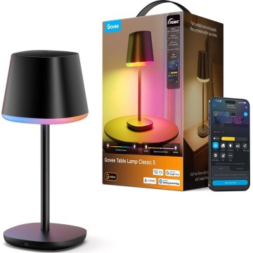Govee - LED RGBICWW Stolna svjetiljka s mogućnošću prigušivanja CLASSIC MATTER LED/10W/5V 4800mAh Wi-Fi