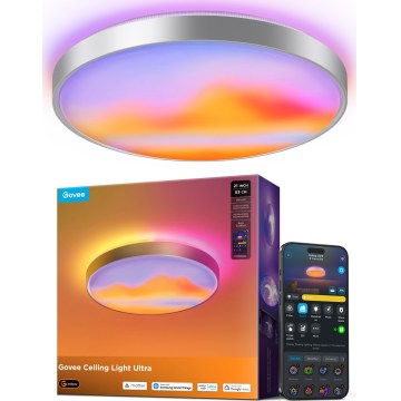 Govee - LED RGBICWW Stropna svjetiljka s prigušivanjem LED/55W/230V Ø 53 cm Matter Wi-Fi