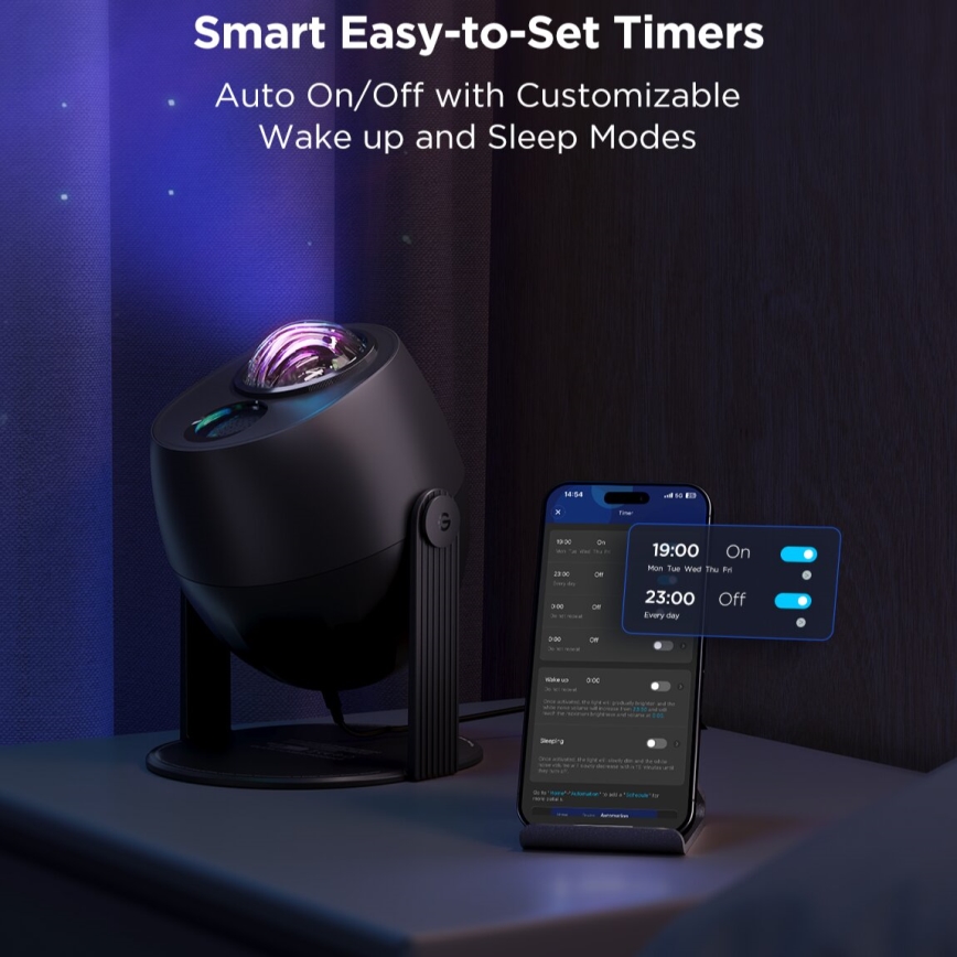 Govee - LED RGBW Galaxy projektor svjetla Pro Wi-Fi Matter