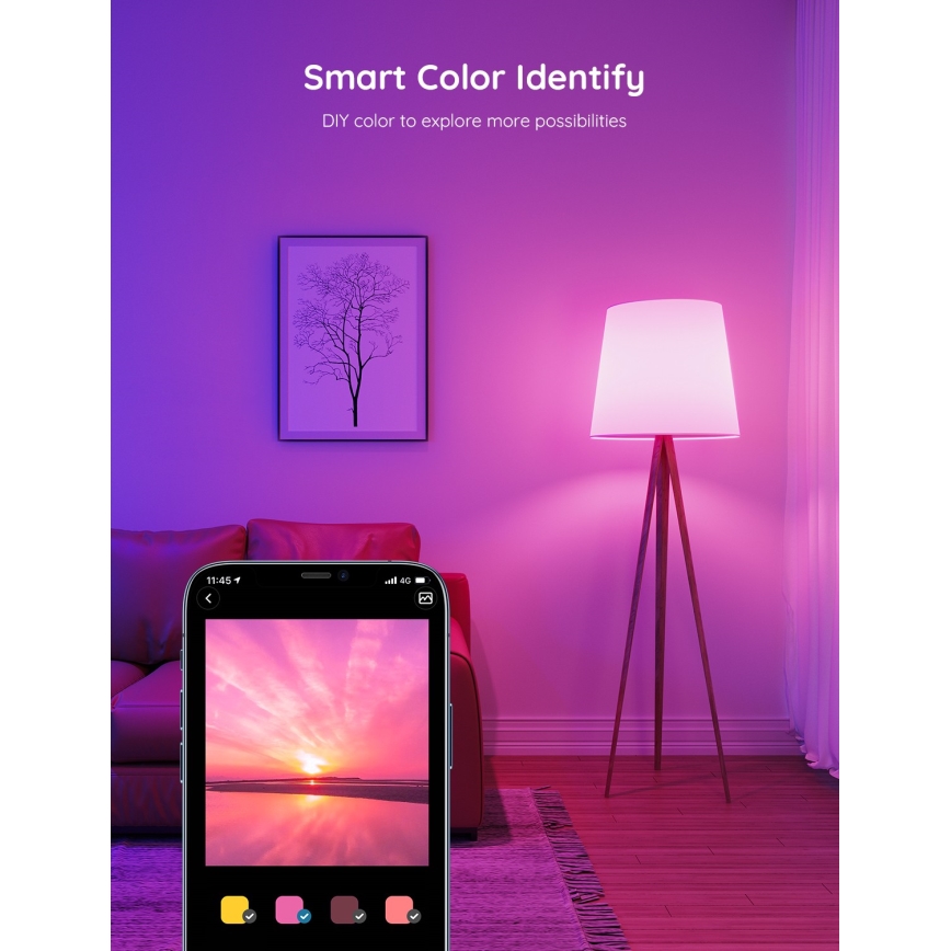 Govee - LED RGBWW Prigušiva žarulja Smart E27/9W/230V 2700-6500K Wi-Fi