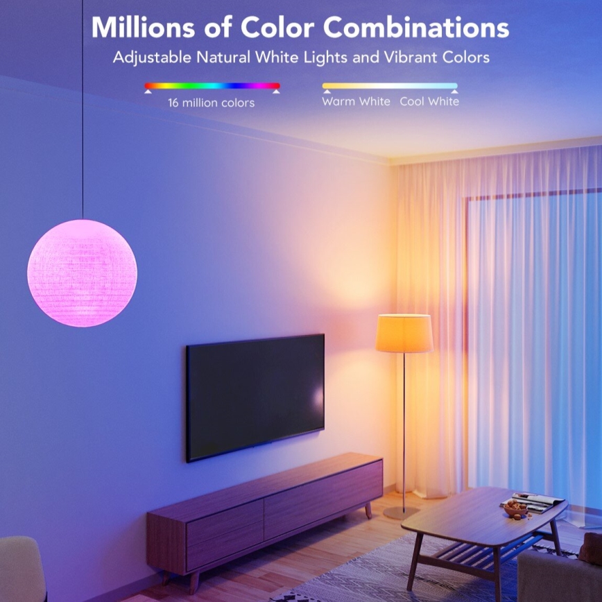 Govee - LED RGBWW prigušiva žarulja Smart MATTER E27/12W/230V 2700-6500K Wi-Fi