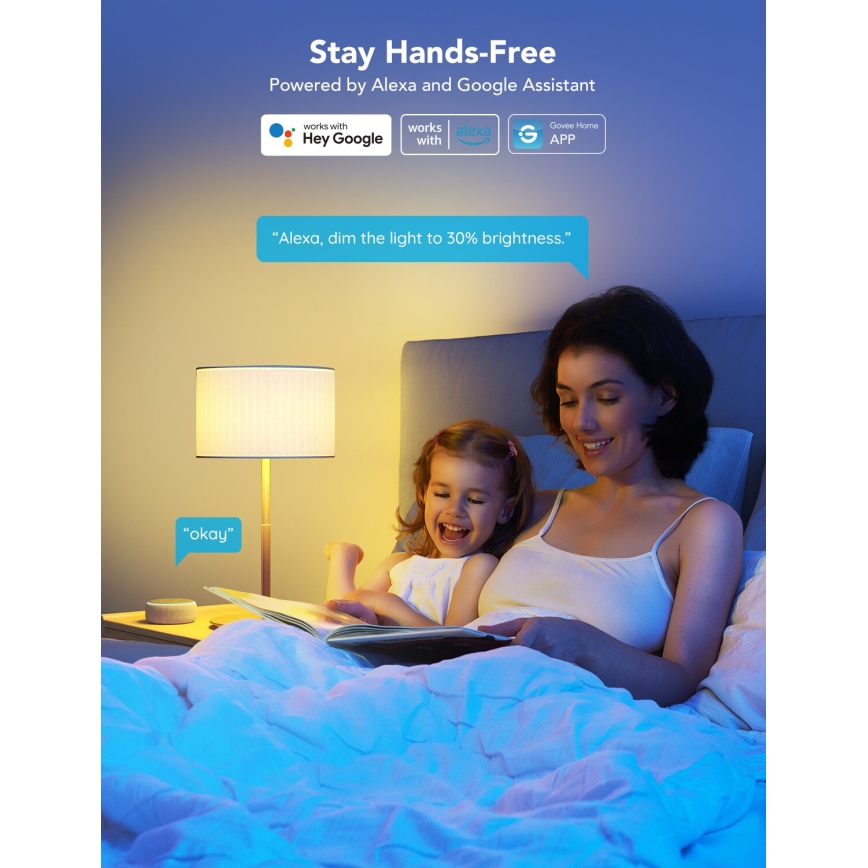 Govee - LED RGBWW prigušiva žarulja Smart MATTER E27/12W/230V 2700-6500K Wi-Fi
