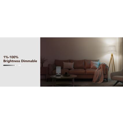 Govee - LED RGBWW prigušiva žarulja Smart MATTER E27/12W/230V 2700-6500K Wi-Fi