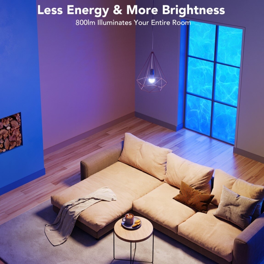 Govee - LED RGBWW prigušiva žarulja Smart MATTER E27/9W/230V 2700-6500K Wi-Fi