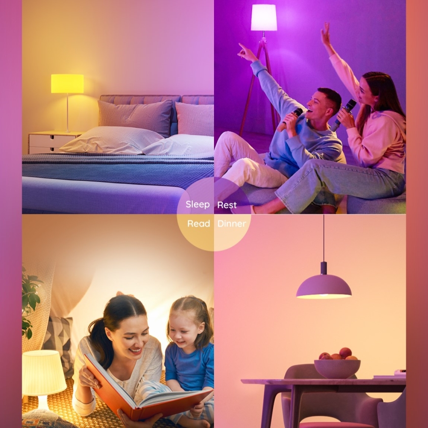 Govee - LED RGBWW prigušiva žarulja Smart MATTER E27/9W/230V 2700-6500K Wi-Fi