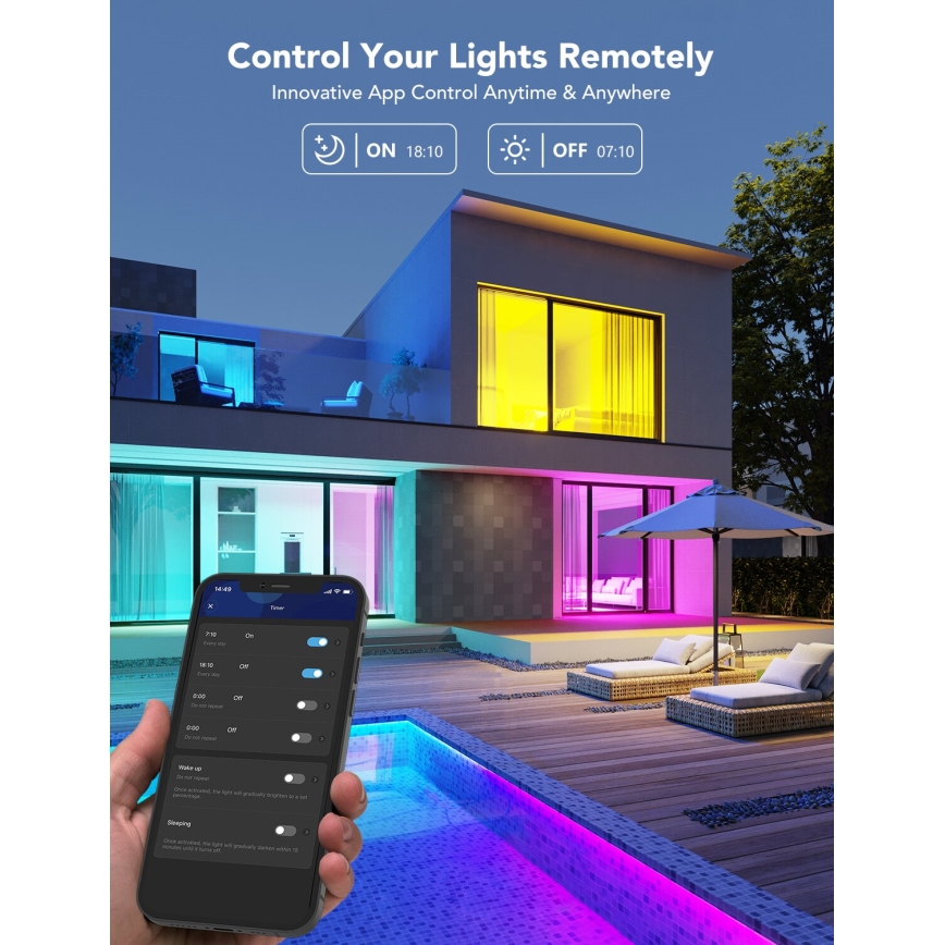 Govee - LED RGBWW prigušiva žarulja Smart MATTER E27/9W/230V 2700-6500K Wi-Fi