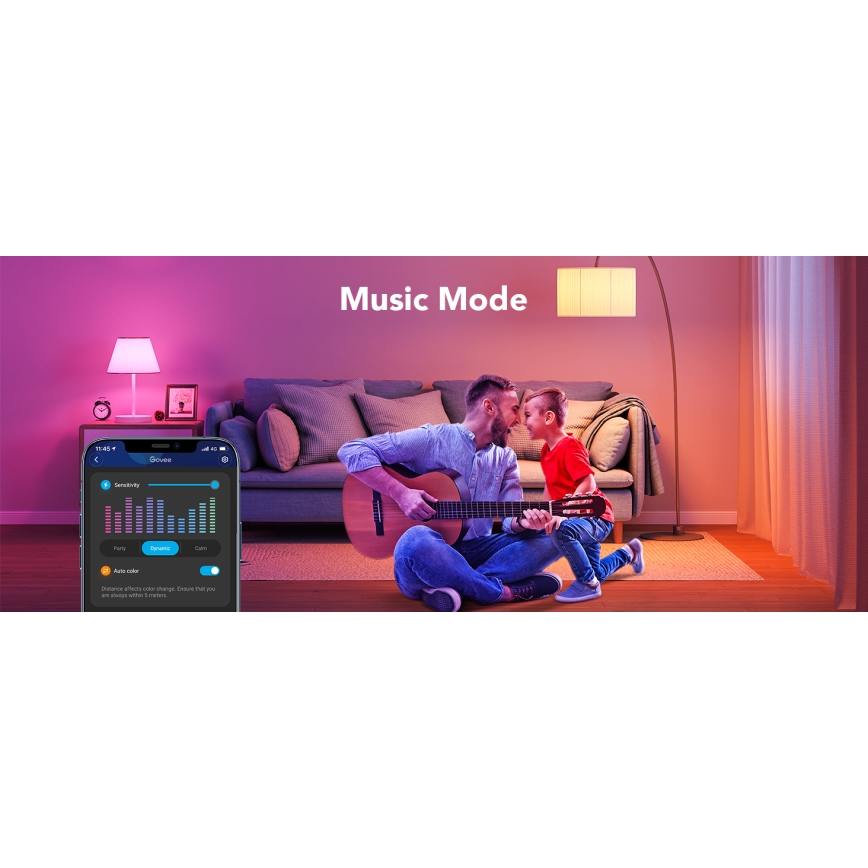 Govee - LED RGBWW prigušiva žarulja Smart MATTER E27/9W/230V 2700-6500K Wi-Fi