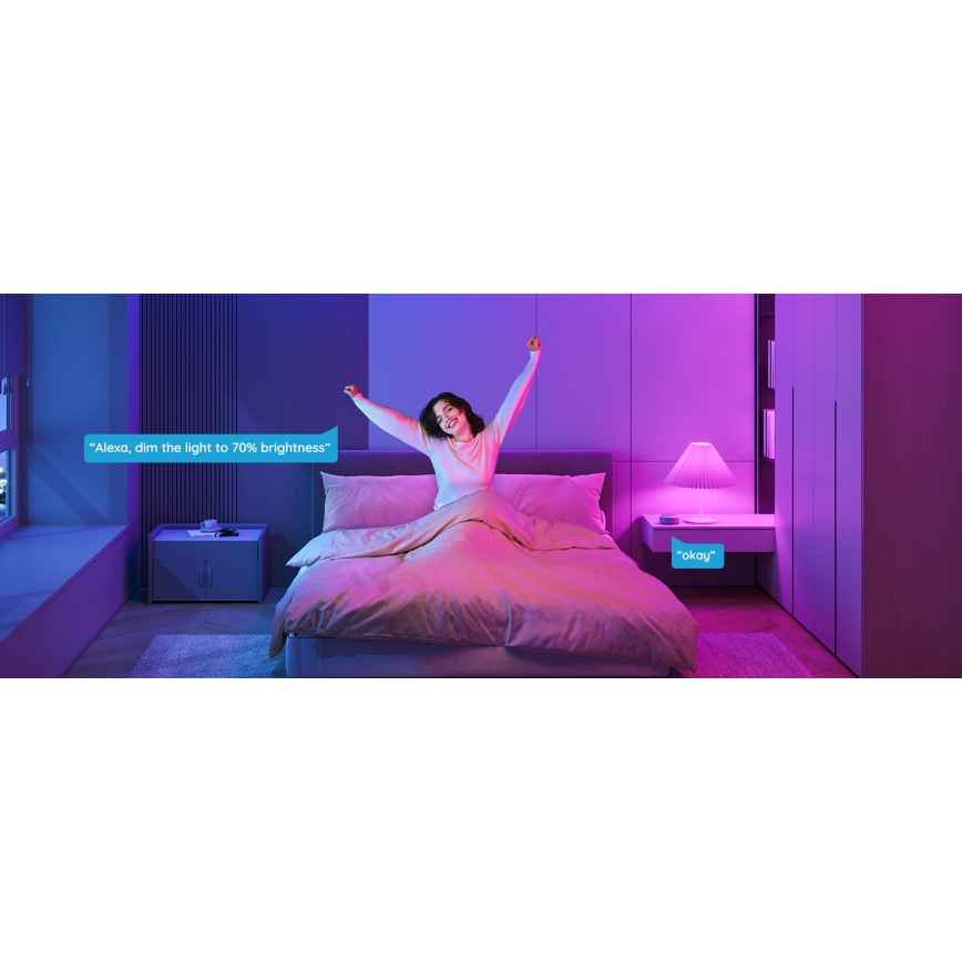 Govee - LED RGBWW prigušiva žarulja Smart MATTER E27/9W/230V 2700-6500K Wi-Fi