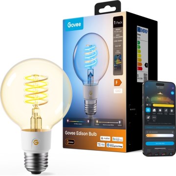 Govee - LED RGBWW prigušivačka žarulja Smart MATTER G80 E27/5W/230V 2700-6500K Wi-Fi