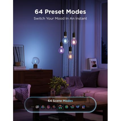 Govee - LED RGBWW prigušivačka žarulja Smart MATTER G80 E27/5W/230V 2700-6500K Wi-Fi