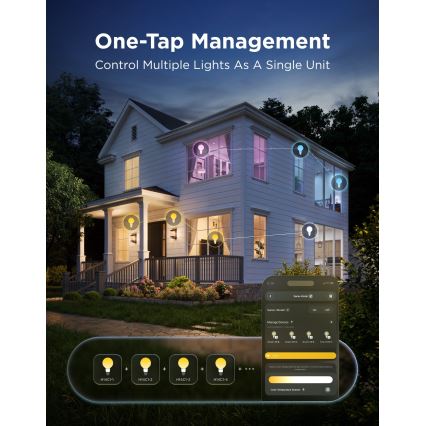 Govee - LED RGBWW prigušivačka žarulja Smart MATTER G80 E27/5W/230V 2700-6500K Wi-Fi