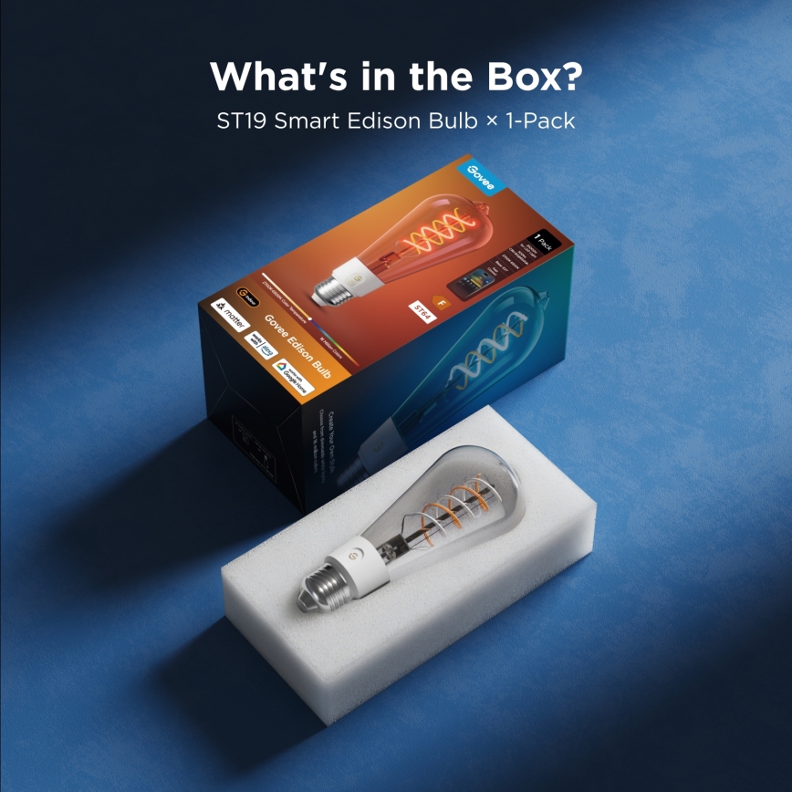 Govee - LED RGBWW Prigušiva žarulja Smart MATTER ST64 E27/5W/230V 2700-6500K Wi-Fi