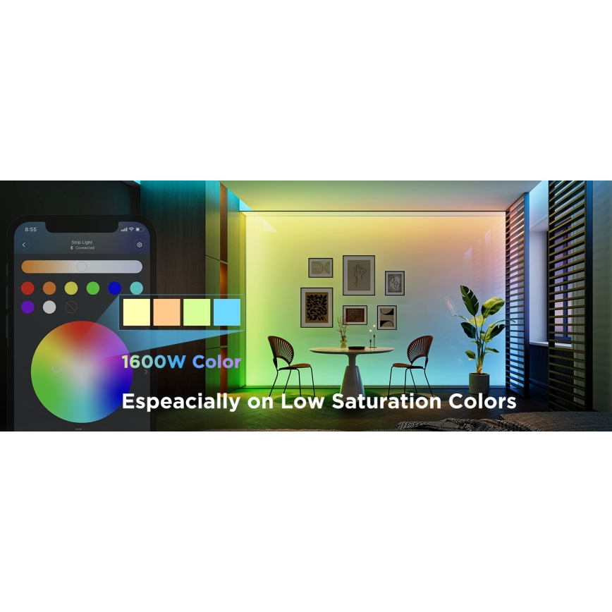 Govee - LED RGBWWIC Prigušiva traka Strip Light 2 Pro 5m Wi-Fi Matter