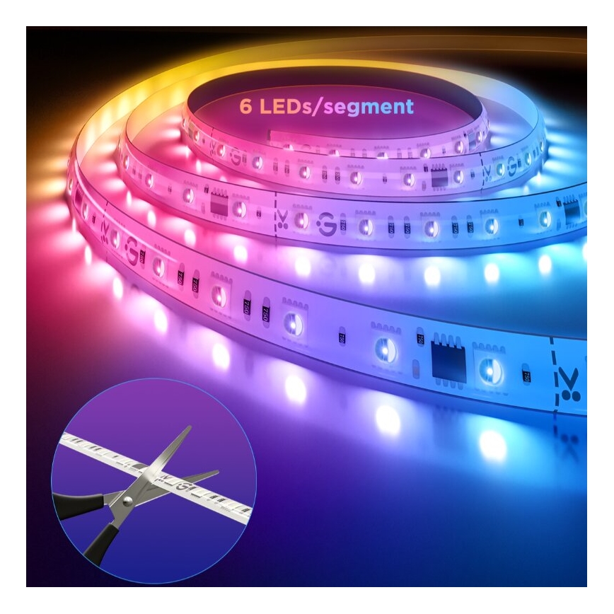 Govee - LED RGBWWIC produžni LED trak Strip Light 2 Pro 1m Wi-Fi Matter