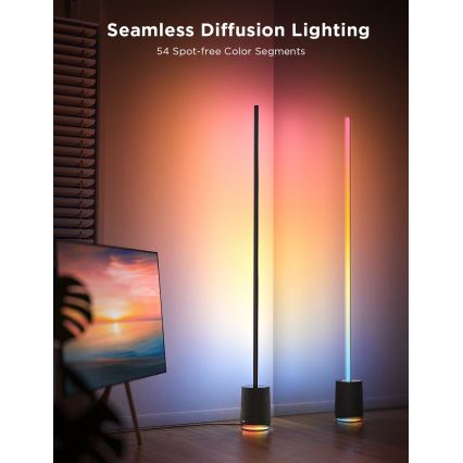 Govee - LED podesiva podna lampa s zvučnikom Pro RGBICWW 2200-65000K Wi-Fi + daljinski upravljač