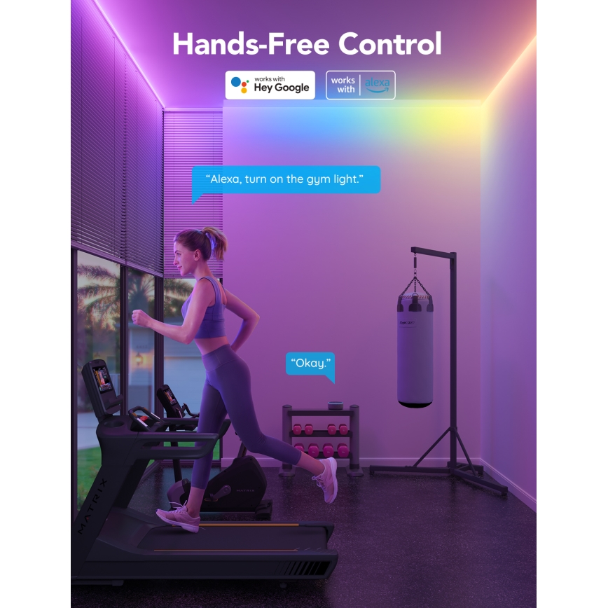 Govee - M1 PRO PREMIUM Smart RGBICW+ LED traka 2m Wi-Fi Matter