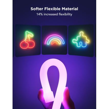 Govee - Neon 2 MATTER fleksibilna LED traka 5m RGBIC Wi-Fi IP67