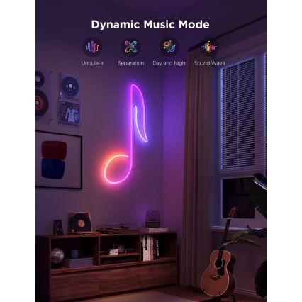 Govee - Neon 2 MATTER fleksibilna LED traka 5m RGBIC Wi-Fi IP67