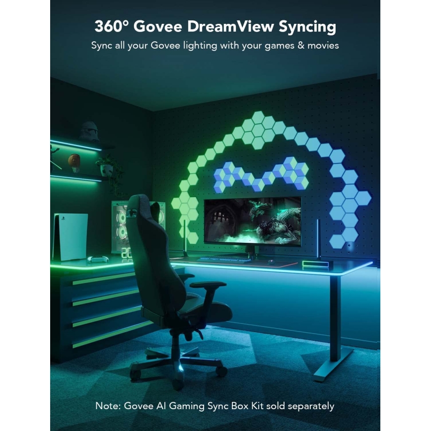 Govee - Neon LED osvjetljenje za stol 3m RGBIC Wi-Fi