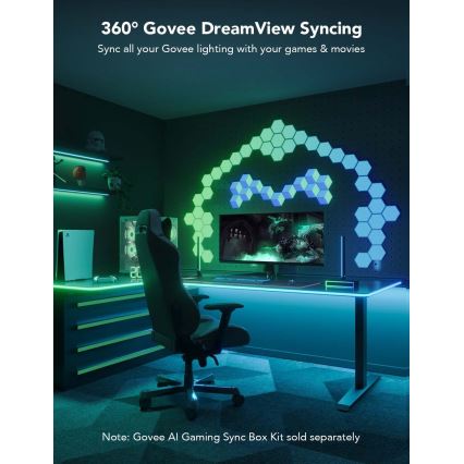 Govee - Neon LED pozadinsko osvjetljenje za stol 3m RGBIC Wi-Fi