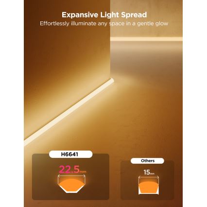 Govee - Neon MATTER LED kutna traka 5m RGBIC Wi-Fi