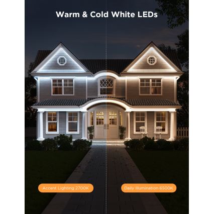 Govee - Outdoor Pro SMART RGBICWW vanjska LED traka 10m 2700-6500K Wi-Fi IP65