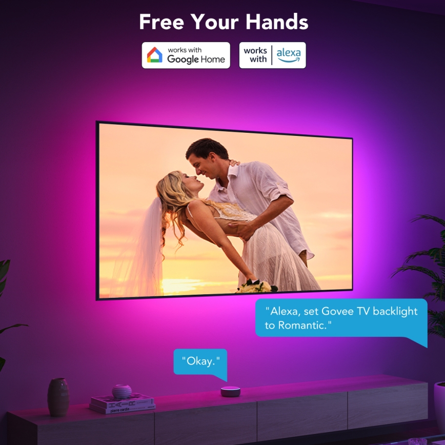 Govee - pametno LED pozadinsko osvjetljenje za TV 40-50 RGBIC Wi-Fi