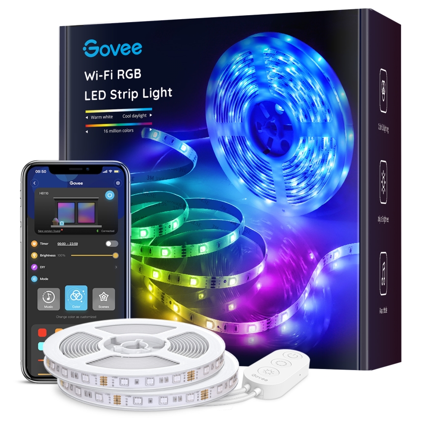 Govee - RGB LED traka s mogućnošću prigušivanja SMART LED/36W/24V 10m Wi-Fi