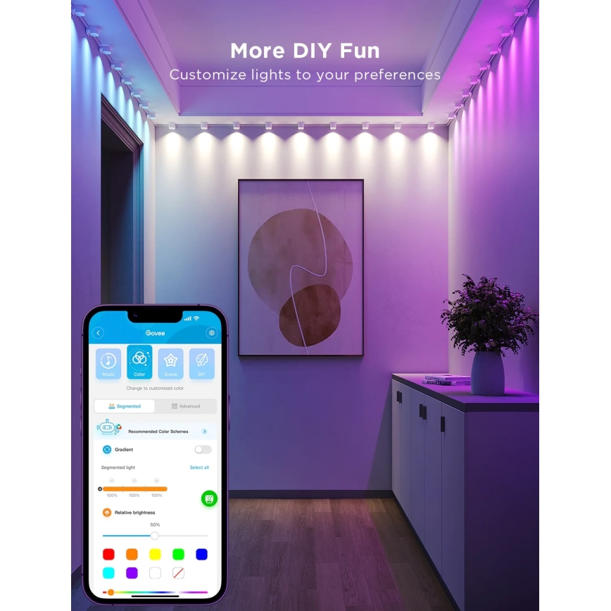 Govee - RGBIC LED niz svjetala 3m Wi-Fi