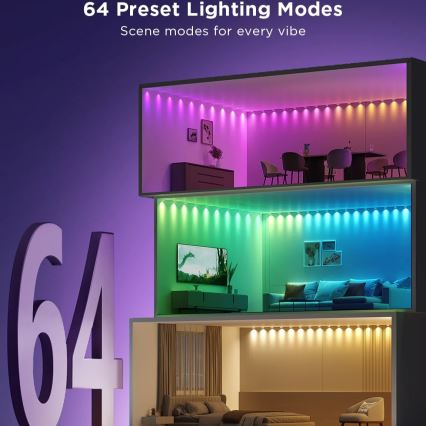 Govee - RGBIC LED niz svjetala 3m Wi-Fi