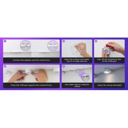 Govee - RGBIC LED niz svjetala 3m Wi-Fi