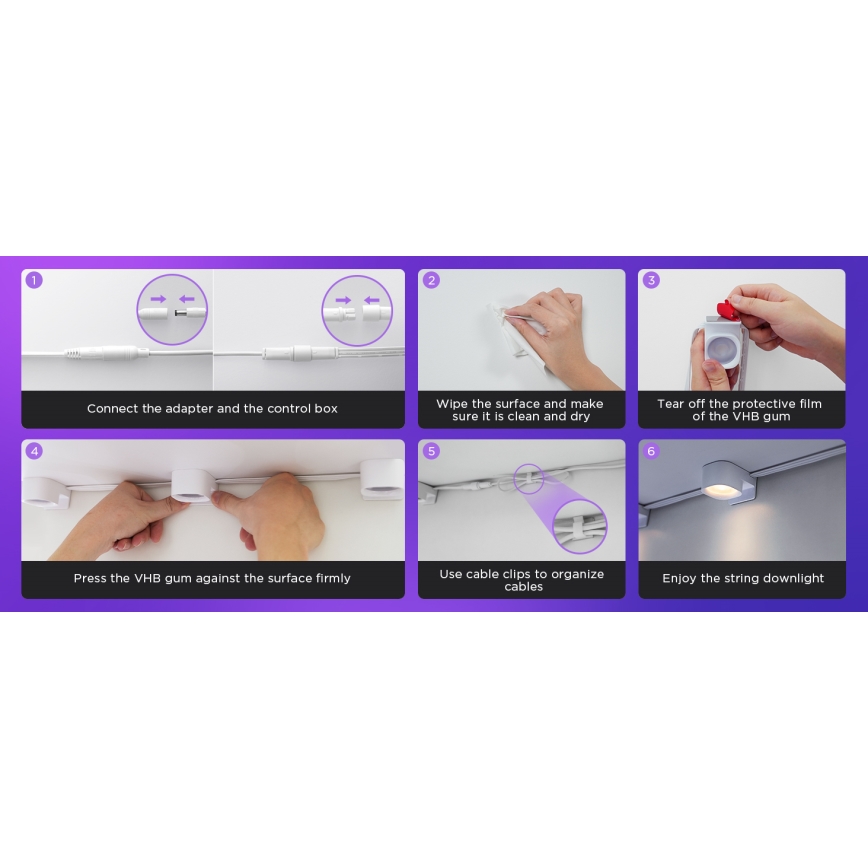 Govee - RGBIC LED niz svjetala 3m Wi-Fi