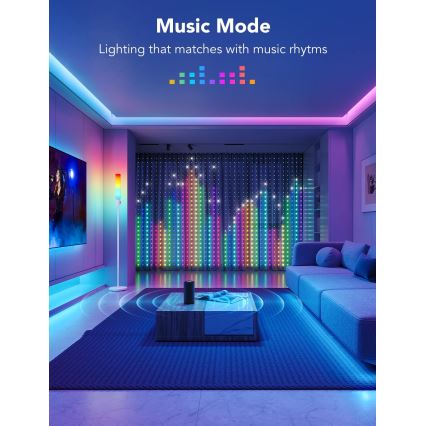 Govee - RGBIC Zavjesa svjetlo 520 LED 1,5x2m Wi-Fi IP65