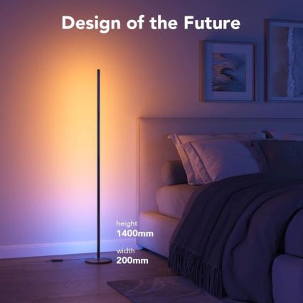 Govee - RGBICW Pametna ugaona podna lampa Wi-Fi