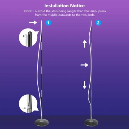 Govee - RGBICW Pametna ugaona podna lampa Wi-Fi