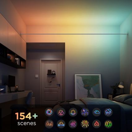 Govee - RGBICWW viseća LED traka 36W/24V, 4m, Skyline Matter, Wi‑Fi