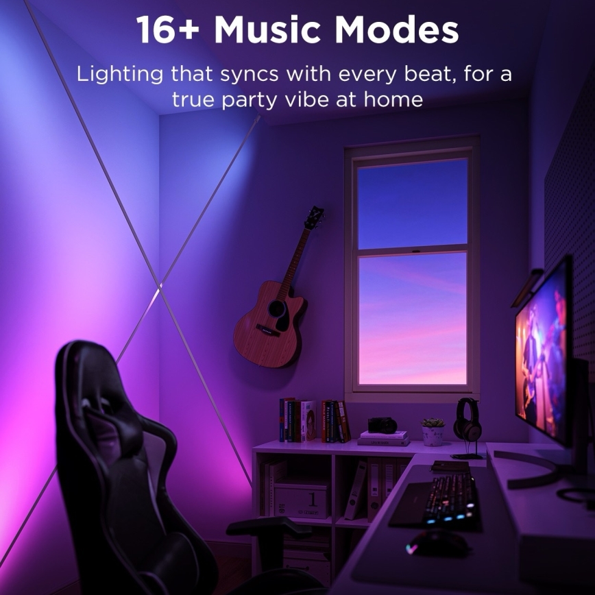 Govee - RGBICWW viseća LED traka 36W/24V, 4m, Skyline Matter, Wi‑Fi