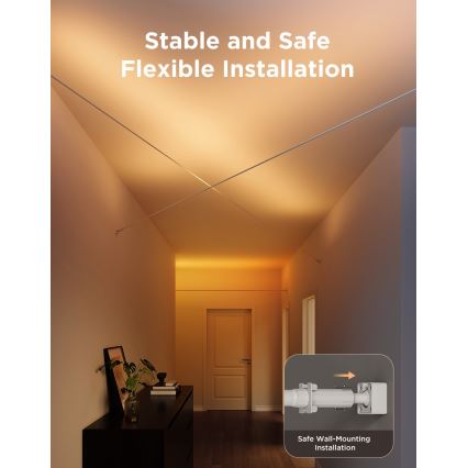 Govee - RGBICWW viseća LED traka 36W/24V, 4m, Skyline Matter, Wi‑Fi