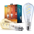 Govee - SET 2x LED RGBWW prigušiva žarulja Pametna MATTER ST64 E27/5W/230V 2700-6500K Wi-Fi