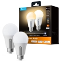 Govee - Set 2x prigušiva LED žarulja Smart MATTER A60 E27/9W/230V 2700-6500K Wi-Fi