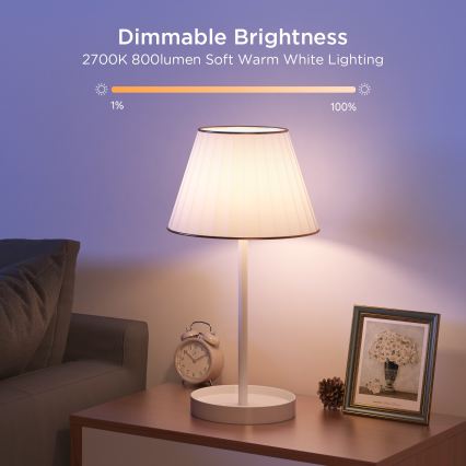 Govee - Set 2x prigušiva LED žarulja Smart MATTER A60 E27/9W/230V 2700-6500K Wi-Fi