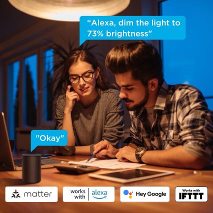 Govee - Set 2x prigušiva LED žarulja Smart MATTER A60 E27/9W/230V 2700-6500K Wi-Fi