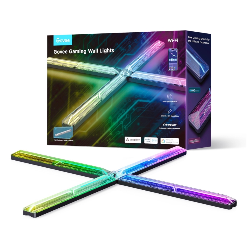 Govee - Smart Gaming (4+1) zidna svjetiljka RGBIC Wi-Fi