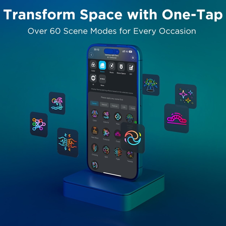 Govee - Smart RGBIC Gaming Pro svjetlosni paneli Matter Wi-Fi