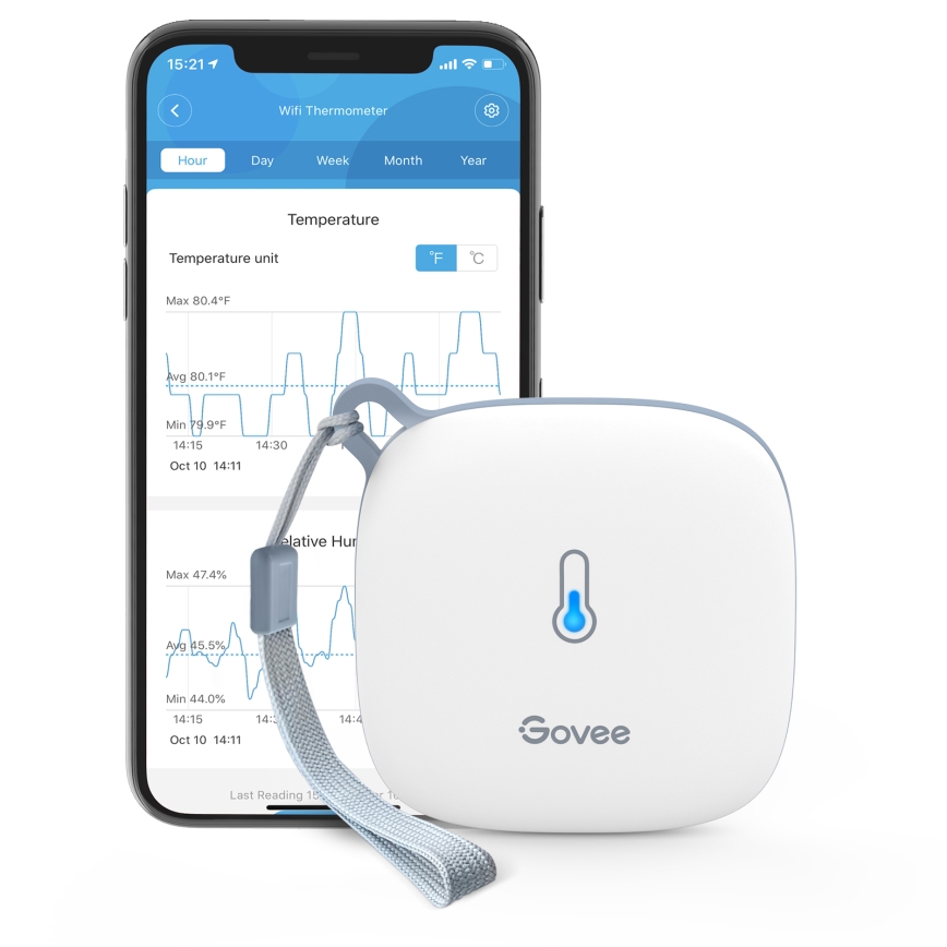 Govee - Termometar i higrometar 3xAAA Wi-Fi