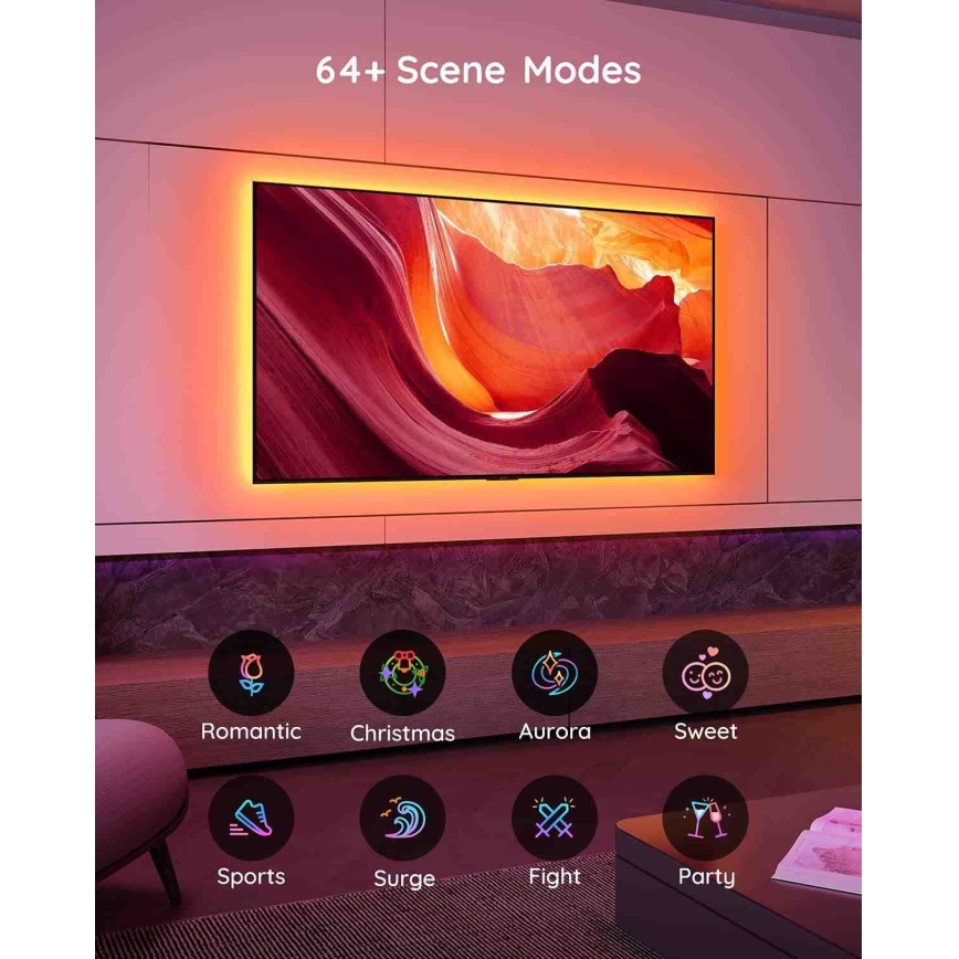 Govee - TV 46-60 pametno LED pozadinsko osvjetljenje RGB + daljinski upravljač