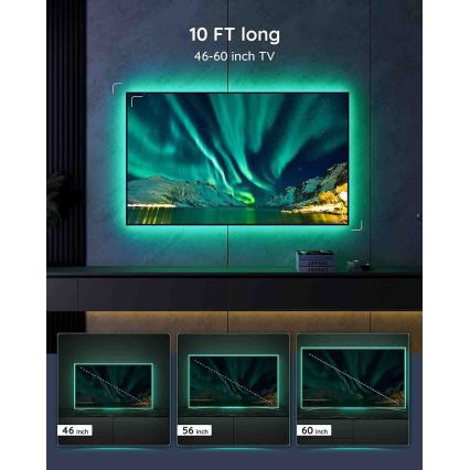 Govee - TV 46-60 pametno LED pozadinsko osvjetljenje RGB + daljinski upravljač