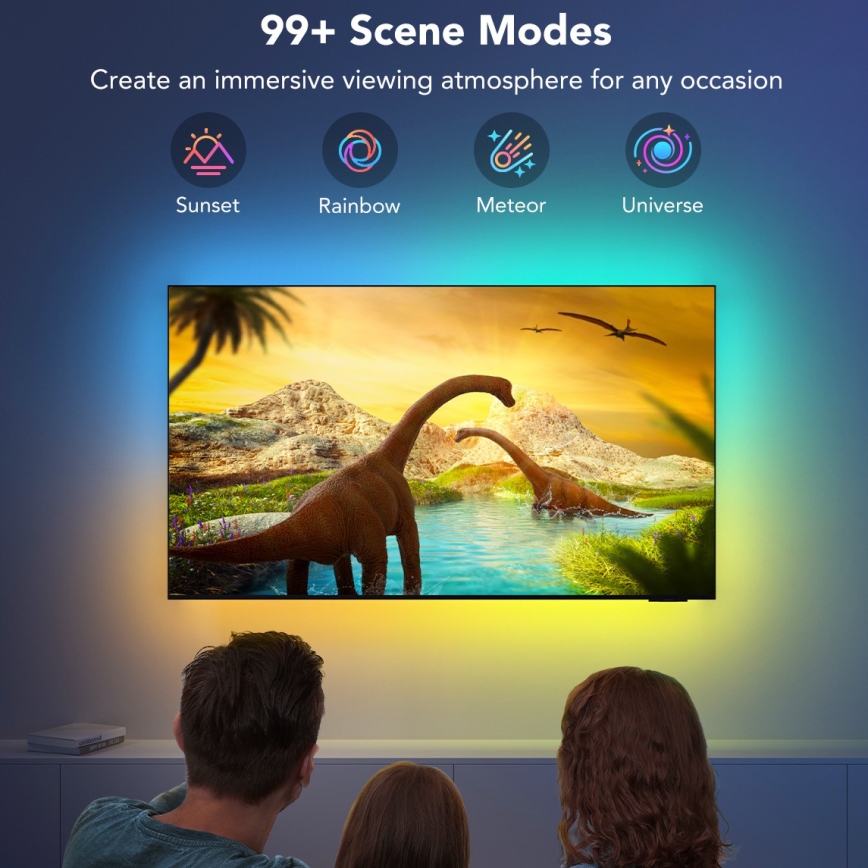 Govee - TV 55-65 SMART LED pozadinsko osvjetljenje RGBIC Wi-Fi