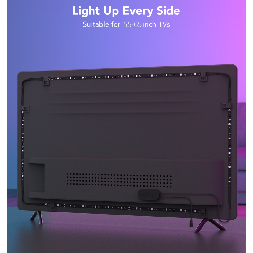 Govee - TV 55-65 SMART LED pozadinsko osvjetljenje RGBIC Wi-Fi